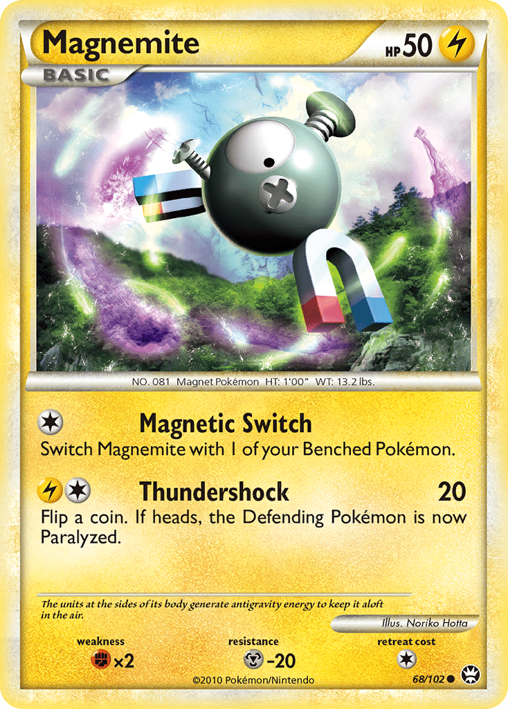 Magnemite (68/102) [HeartGold & SoulSilver: Triumphant] Pokemon Single Pokémon  | Multizone: Comics And Games