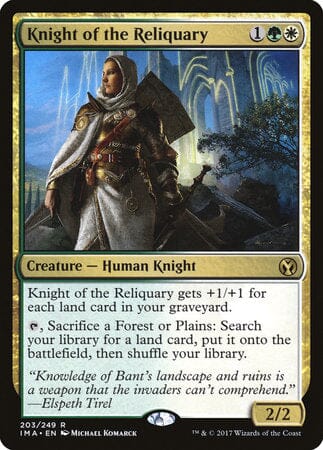 Knight of the Reliquary [Iconic Masters] MTG Single Magic: The Gathering  | Multizone: Comics And Games