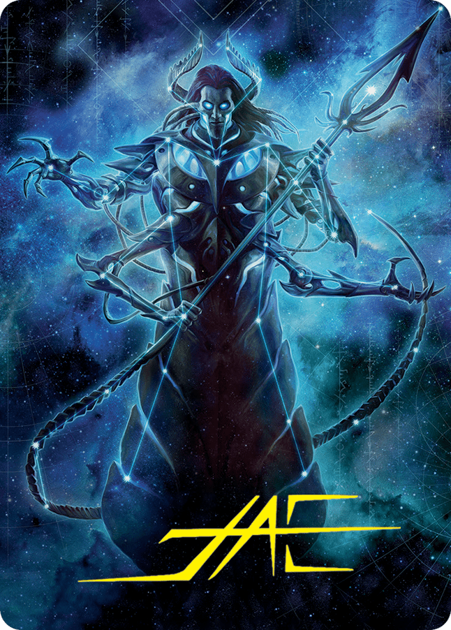 Heliod, the Warped Eclipse Art Card (Gold-Stamped Signature) [March of the Machine Art Series] MTG Single Magic: The Gathering  | Multizone: Comics And Games