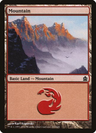 Mountain (313) [Commander 2011] MTG Single Magic: The Gathering  | Multizone: Comics And Games