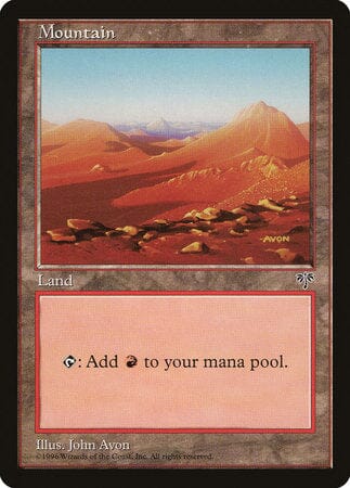 Mountain (Orange) [Mirage] MTG Single Magic: The Gathering  | Multizone: Comics And Games