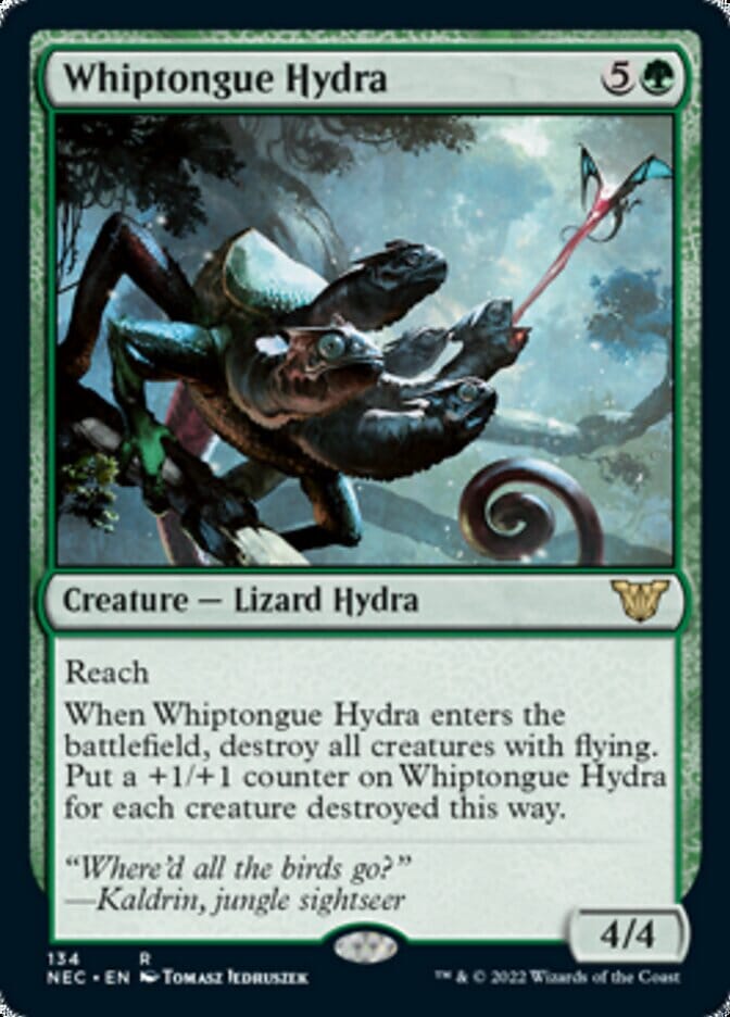 Whiptongue Hydra [Kamigawa: Neon Dynasty Commander] MTG Single Magic: The Gathering  | Multizone: Comics And Games