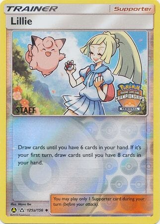 Lillie (125a/156) (Regional Promo Staff) [Sun & Moon: Ultra Prism] Pokemon Single Pokémon  | Multizone: Comics And Games