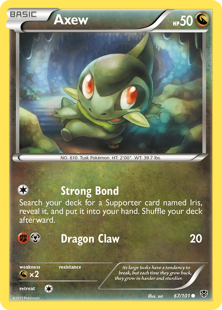Axew (67/101) [Black & White: Plasma Blast] Pokemon Single Pokémon  | Multizone: Comics And Games