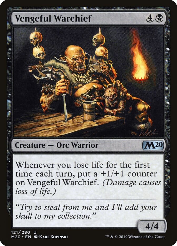 Vengeful Warchief [Core Set 2020] MTG Single Magic: The Gathering  | Multizone: Comics And Games