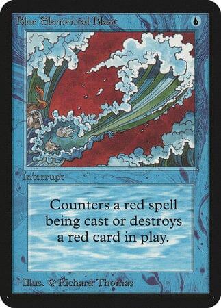 Blue Elemental Blast [Limited Edition Alpha] MTG Single Magic: The Gathering  | Multizone: Comics And Games
