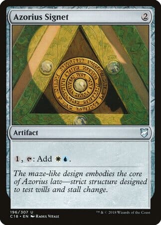 Azorius Signet [Commander 2018] MTG Single Magic: The Gathering  | Multizone: Comics And Games