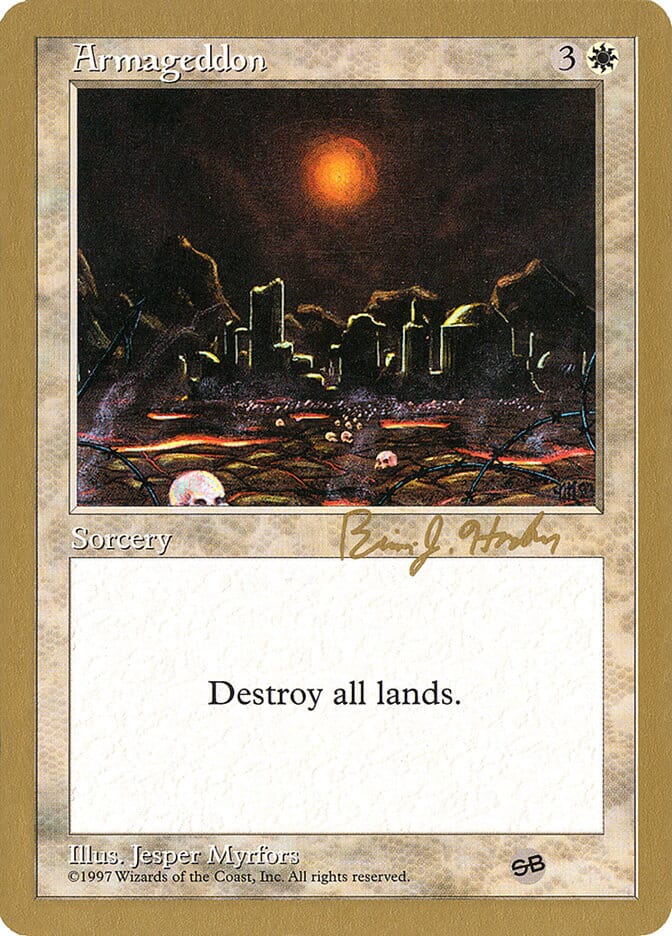 Armageddon (Brian Hacker) (SB) [World Championship Decks 1998] MTG Single Magic: The Gathering  | Multizone: Comics And Games