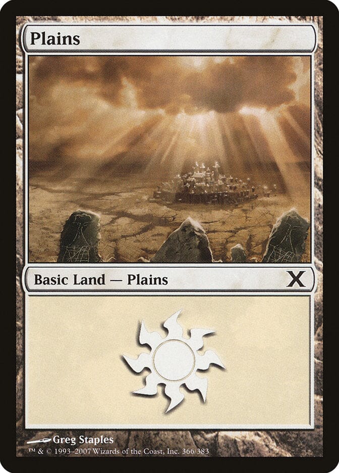 Plains (366) [Tenth Edition] MTG Single Magic: The Gathering  | Multizone: Comics And Games