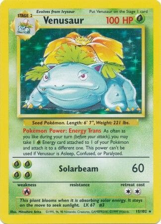 Venusaur (15/102) [Base Set Unlimited] Pokemon Single Pokémon  | Multizone: Comics And Games