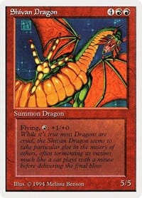 Shivan Dragon [Summer Magic / Edgar] MTG Single Magic: The Gathering  | Multizone: Comics And Games