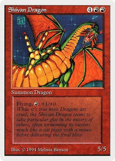 Shivan Dragon [Summer Magic / Edgar] MTG Single Magic: The Gathering  | Multizone: Comics And Games
