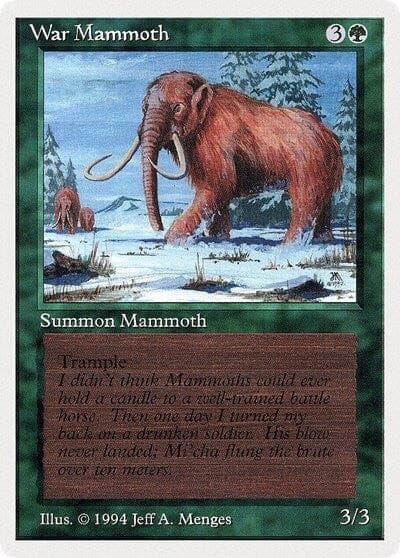 War Mammoth [Summer Magic / Edgar] MTG Single Magic: The Gathering  | Multizone: Comics And Games