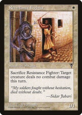 Resistance Fighter [Visions] MTG Single Magic: The Gathering  | Multizone: Comics And Games