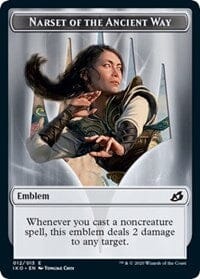 Emblem - Narset of the Ancient Way [Ikoria: Lair of Behemoths] MTG Single Magic: The Gathering  | Multizone: Comics And Games