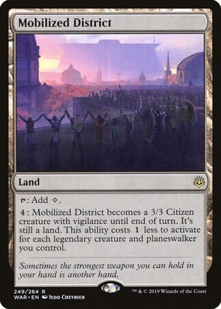 Mobilized District [War of the Spark] MTG Single Magic: The Gathering  | Multizone: Comics And Games