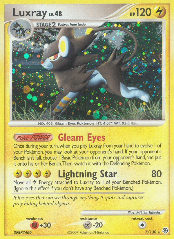Luxray (7/130) [Diamond & Pearl: Base Set] Pokemon Single Pokémon  | Multizone: Comics And Games