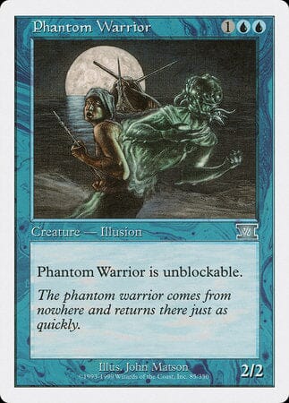 Phantom Warrior [Classic Sixth Edition] MTG Single Magic: The Gathering  | Multizone: Comics And Games