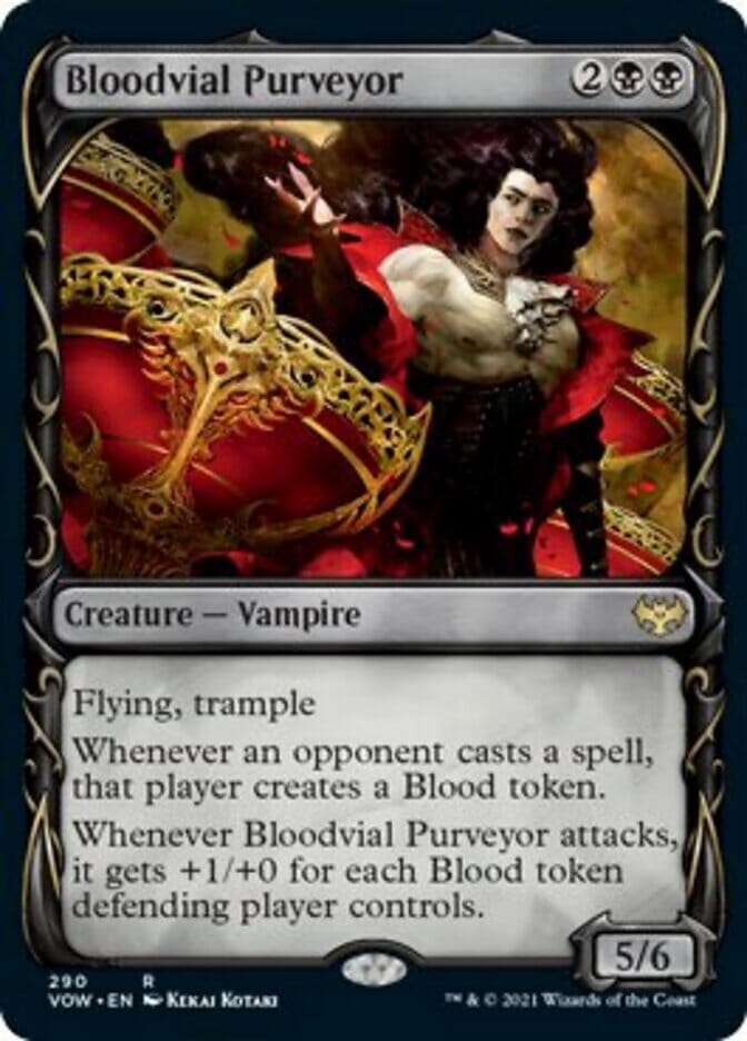 Bloodvial Purveyor (Showcase Fang Frame) [Innistrad: Crimson Vow] MTG Single Magic: The Gathering  | Multizone: Comics And Games