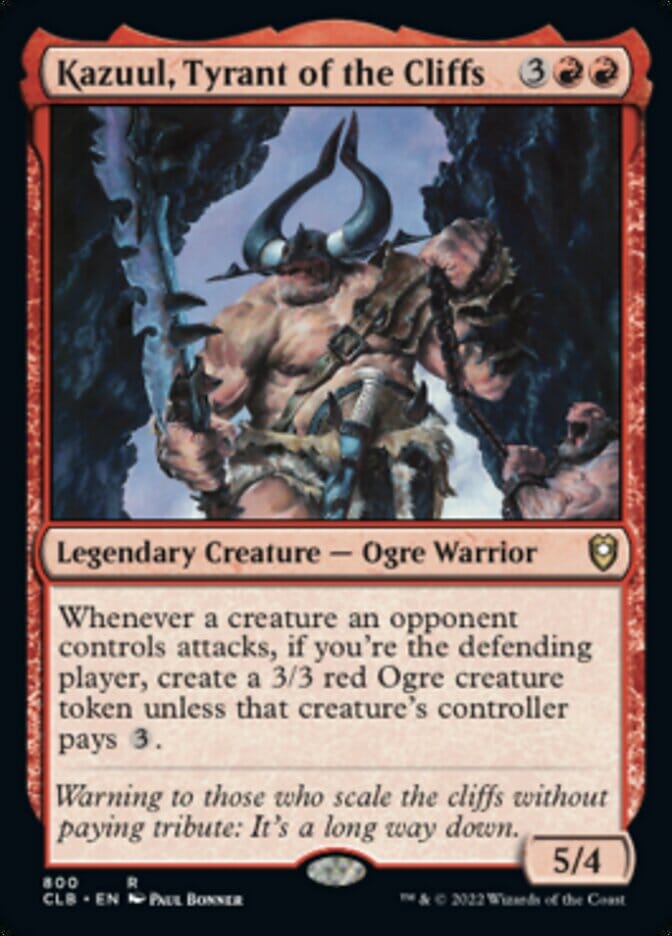 Kazuul, Tyrant of the Cliffs [Commander Legends: Battle for Baldur's Gate] MTG Single Magic: The Gathering  | Multizone: Comics And Games