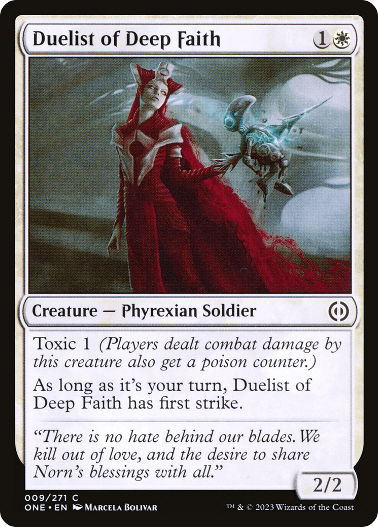 Duelist of Deep Faith [Phyrexia: All Will Be One] MTG Single Magic: The Gathering  | Multizone: Comics And Games