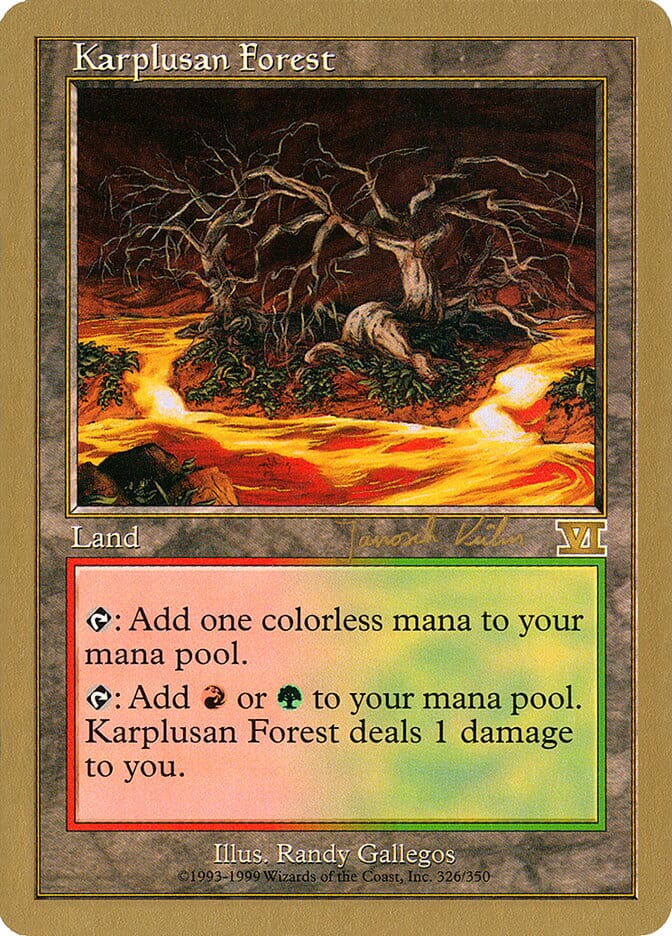 Karplusan Forest (Janosch Kuhn) [World Championship Decks 2000] MTG Single Magic: The Gathering  | Multizone: Comics And Games