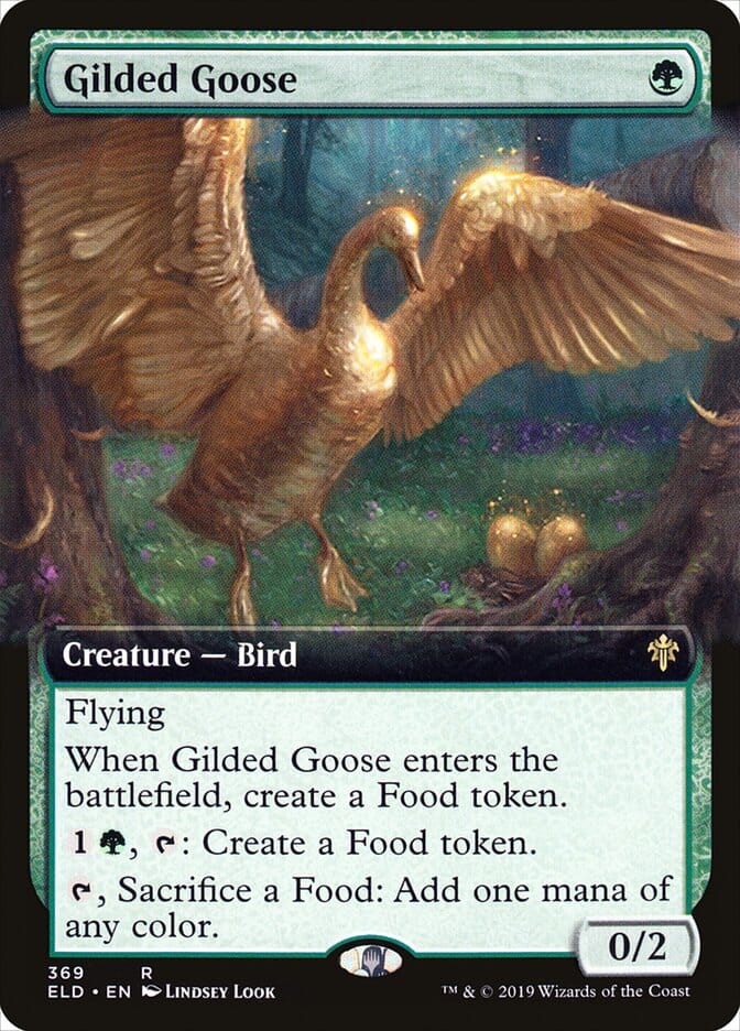 Gilded Goose (Extended Art) [Throne of Eldraine] MTG Single Magic: The Gathering  | Multizone: Comics And Games
