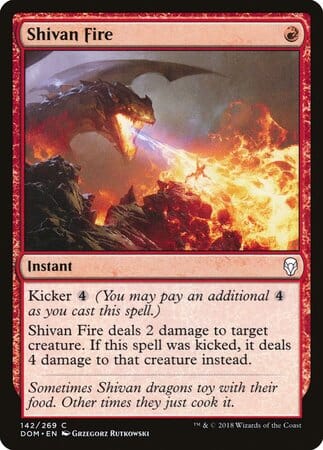 Shivan Fire [Dominaria] MTG Single Magic: The Gathering  | Multizone: Comics And Games