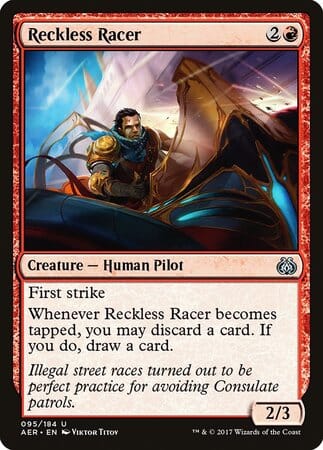 Reckless Racer [Aether Revolt] MTG Single Magic: The Gathering  | Multizone: Comics And Games