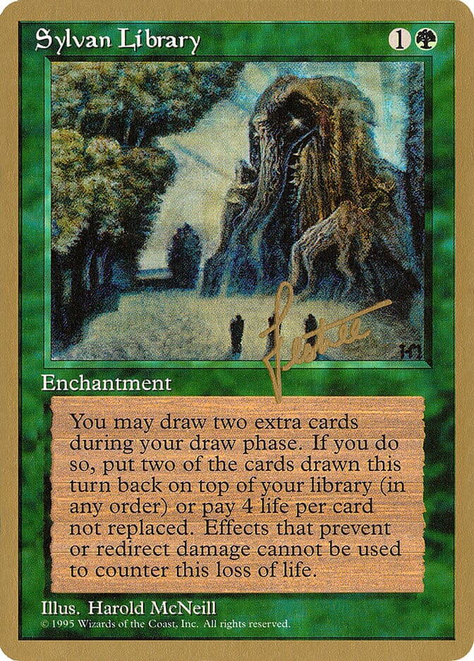 Sylvan Library (Bertrand Lestree) [Pro Tour Collector Set] MTG Single Magic: The Gathering  | Multizone: Comics And Games