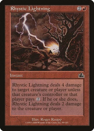 Rhystic Lightning [Prophecy] MTG Single Magic: The Gathering  | Multizone: Comics And Games
