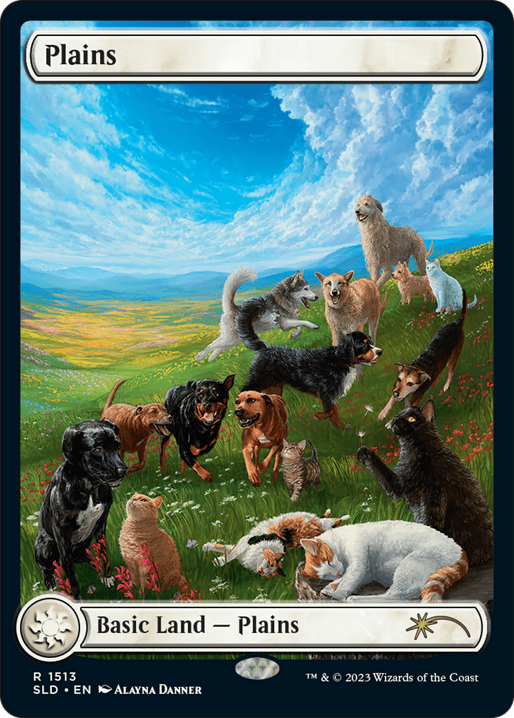 Plains (1513) [Secret Lair Commander Deck: Raining Cats and Dogs] MTG Single Magic: The Gathering  | Multizone: Comics And Games