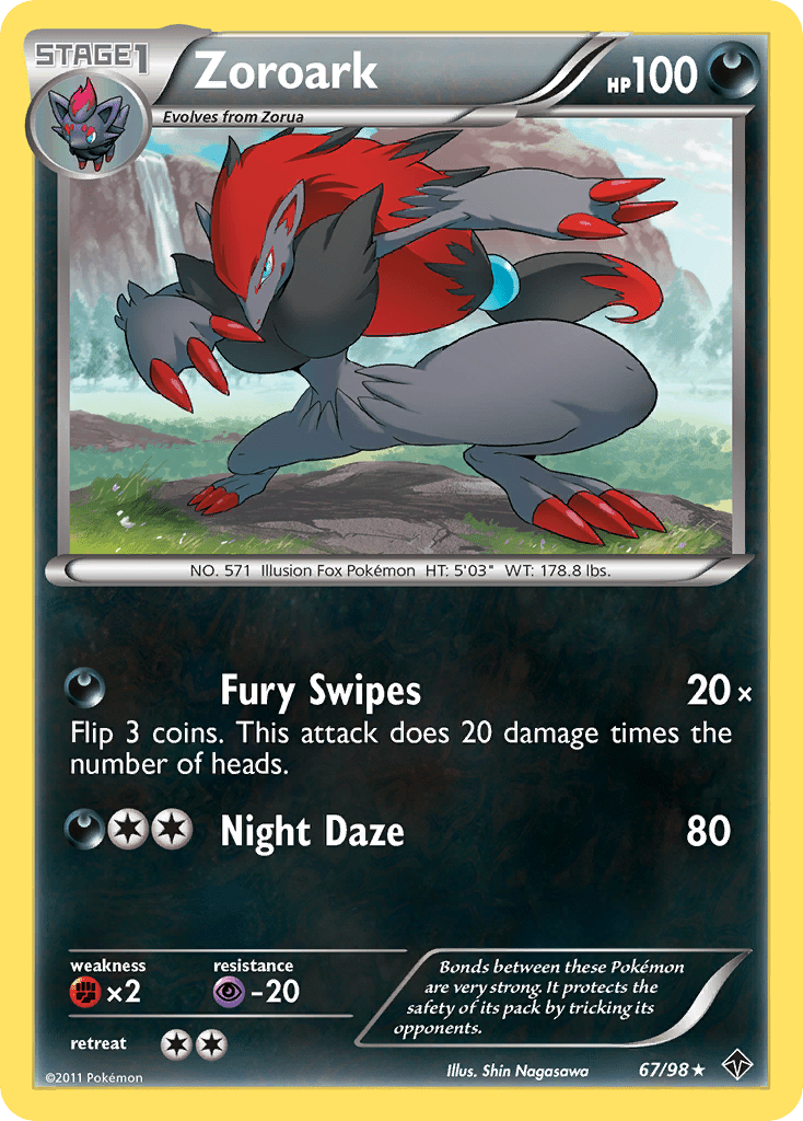 Zoroark (67/98) [Black & White: Emerging Powers] Pokemon Single Pokémon  | Multizone: Comics And Games