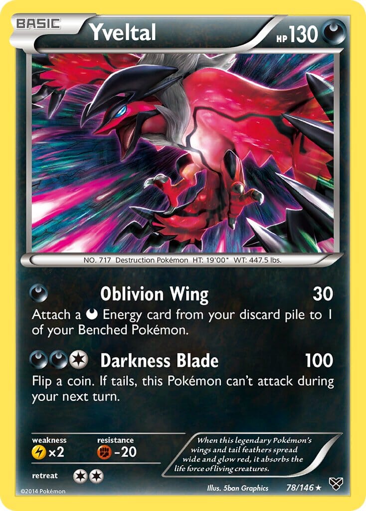 Yveltal (78/146) (Theme Deck Exclusive) [XY: Base Set] Pokemon Single Pokémon  | Multizone: Comics And Games