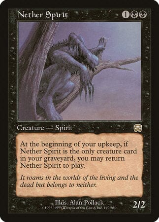 Nether Spirit [Mercadian Masques] MTG Single Magic: The Gathering  | Multizone: Comics And Games
