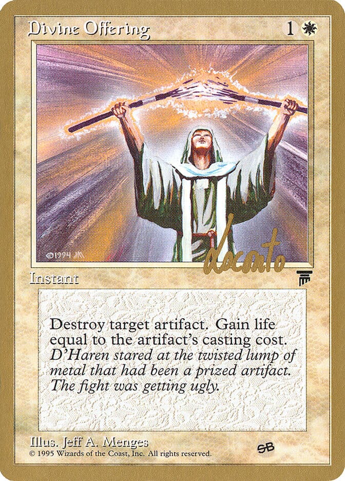 Divine Offering (Michael Loconto) (SB) [Pro Tour Collector Set] MTG Single Magic: The Gathering  | Multizone: Comics And Games