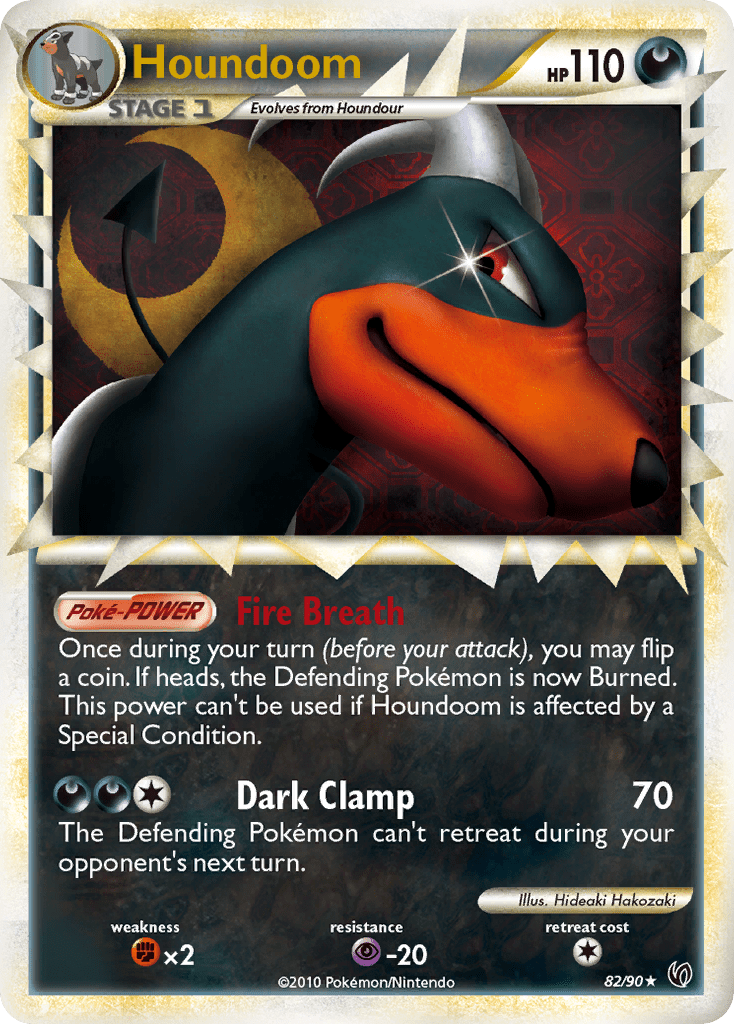Houndoom (82/90) [HeartGold & SoulSilver: Undaunted] Pokemon Single Pokémon  | Multizone: Comics And Games