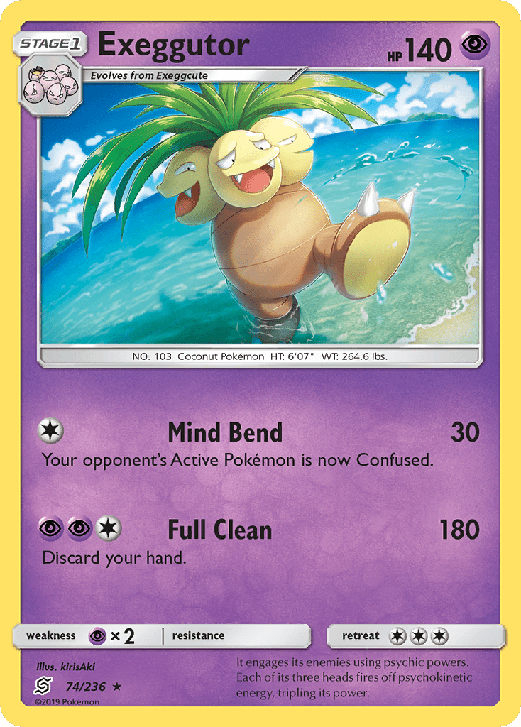 Exeggutor (74/236) [Sun & Moon: Unified Minds] Pokemon Single Pokémon  | Multizone: Comics And Games