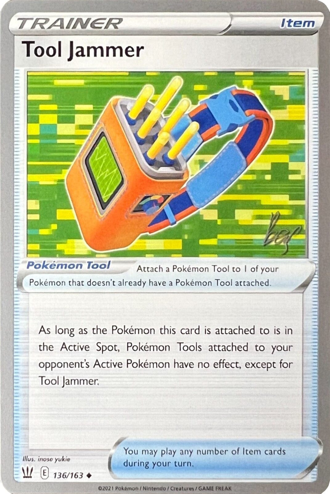 Tool Jammer (136/163) (Cheryl Again - Sebastian Lashmet) [World Championships 2022] Pokemon Single Pokémon  | Multizone: Comics And Games