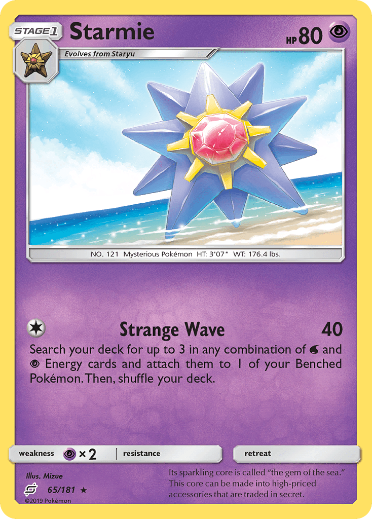 Starmie (65/181) [Sun & Moon: Team Up] Pokemon Single Pokémon  | Multizone: Comics And Games
