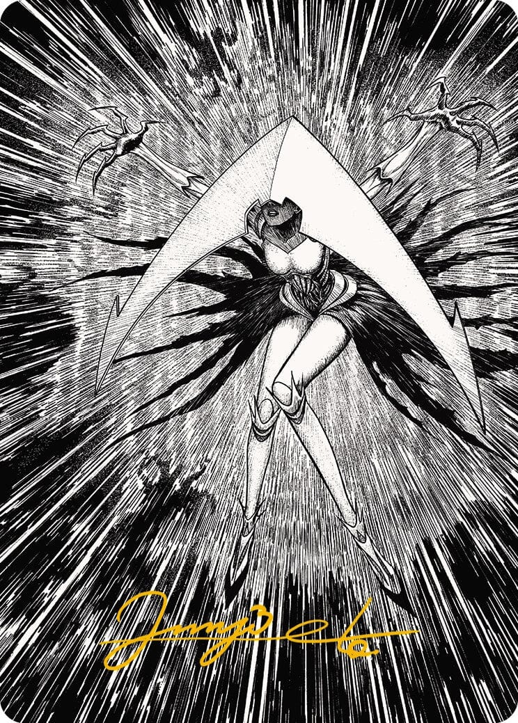 Elesh Norn, Mother of Machines 2 Art Card (Gold-Stamped Signature) [Phyrexia: All Will Be One Art Series] MTG Single Magic: The Gathering  | Multizone: Comics And Games