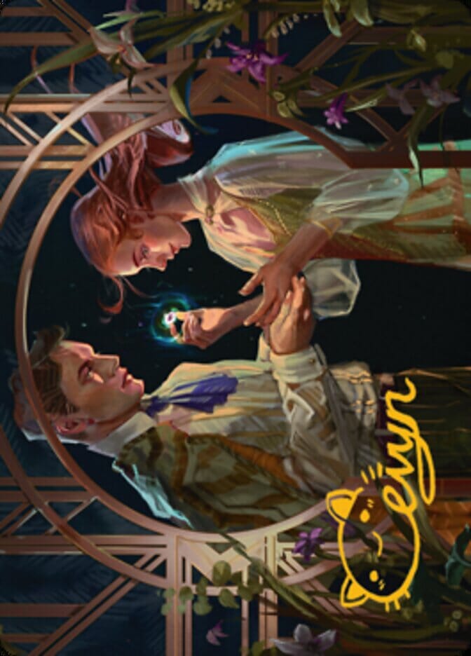 Prosperous Partnership Art Card (Gold-Stamped Signature) [Streets of New Capenna Art Series] MTG Single Magic: The Gathering  | Multizone: Comics And Games