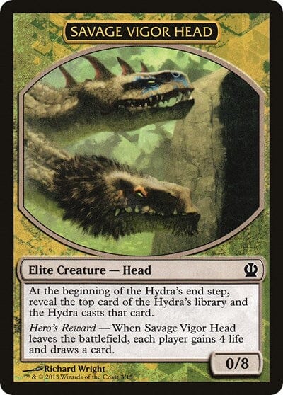 Savage Vigor Head [Hero's Path Promos] MTG Single Magic: The Gathering  | Multizone: Comics And Games