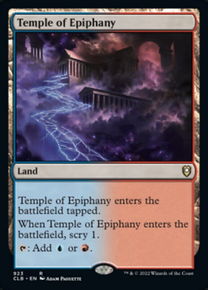 Temple of Epiphany [Commander Legends: Battle for Baldur's Gate] MTG Single Magic: The Gathering  | Multizone: Comics And Games