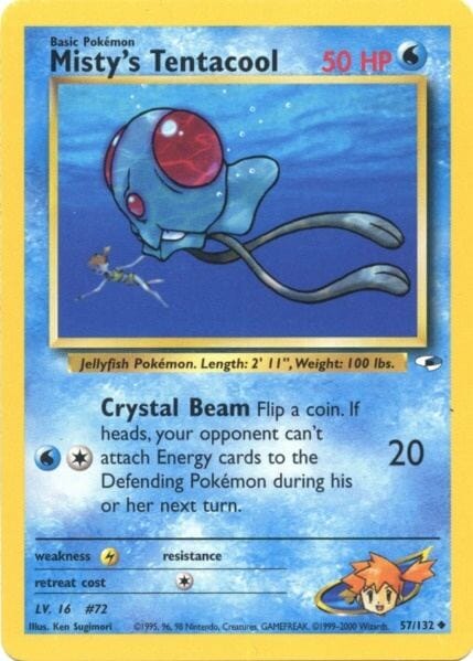 Misty's Tentacool (57/132) [Gym Heroes Unlimited] Pokemon Single Pokémon  | Multizone: Comics And Games
