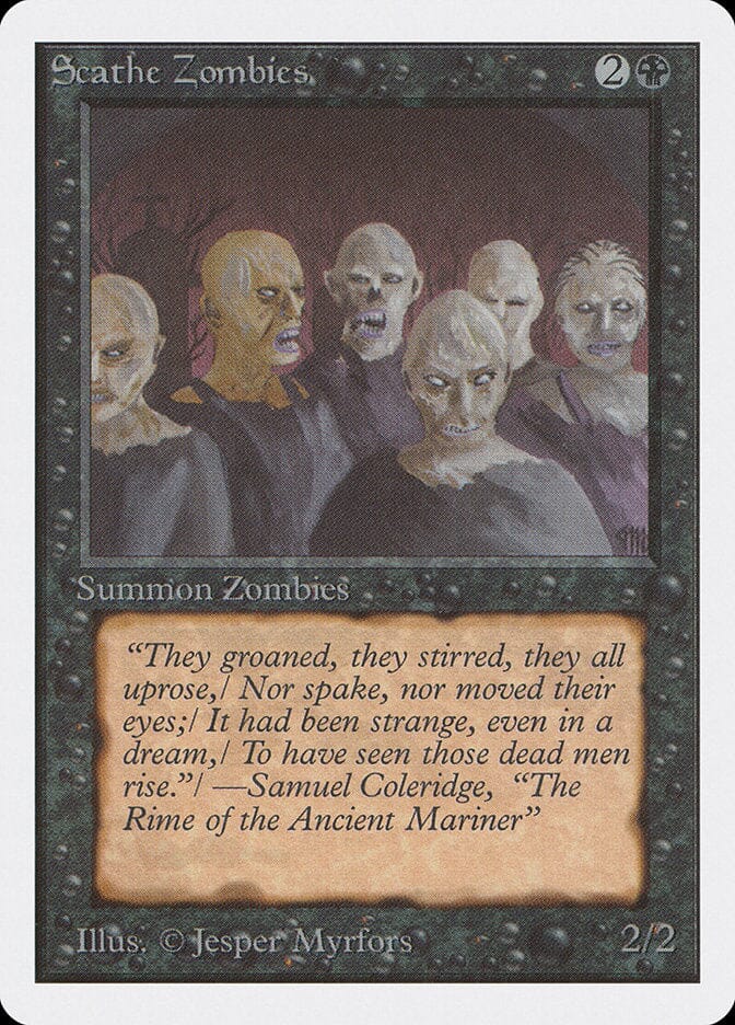 Scathe Zombies [Unlimited Edition] MTG Single Magic: The Gathering  | Multizone: Comics And Games