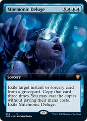 Mnemonic Deluge (Extended Art) [Commander Legends] MTG Single Magic: The Gathering  | Multizone: Comics And Games