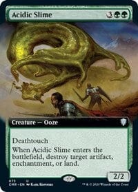 Acidic Slime (Extended Art) [Commander Legends] MTG Single Magic: The Gathering  | Multizone: Comics And Games