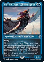 Malcolm, Keen-Eyed Navigator (Foil Etched) [Commander Legends] MTG Single Magic: The Gathering  | Multizone: Comics And Games