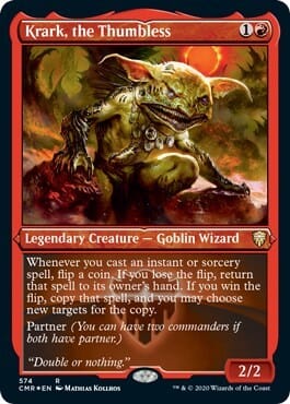 Krark, the Thumbless (Foil Etched) [Commander Legends] MTG Single Magic: The Gathering  | Multizone: Comics And Games